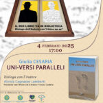 “Il mio libro va in biblioteca. Dialogo dell’autore con l’Altro da sé”. Al Museo Ribezzo si presenta il libro “UNI-VERSI PARALLELI” di Giulia Cesaria