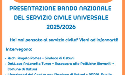 Bando Servizio Civile Universale: nuove opportunità per i giovani a Fasano e Ostuni