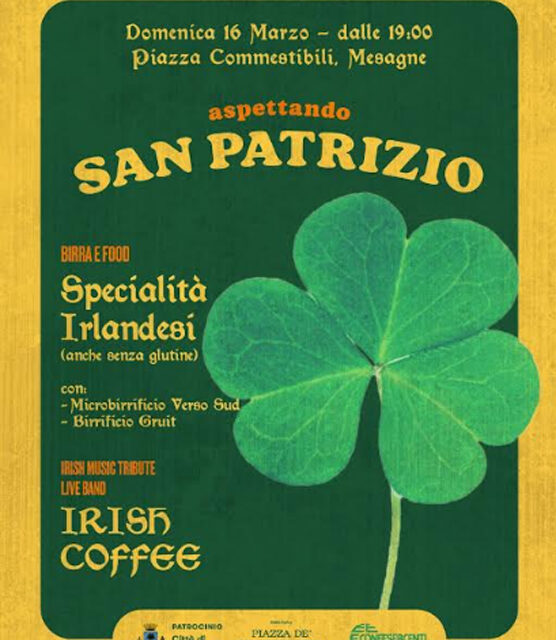 Mesagne, tradizioni e sapori irlandesi con l’evento “Aspettando San Patrizio”